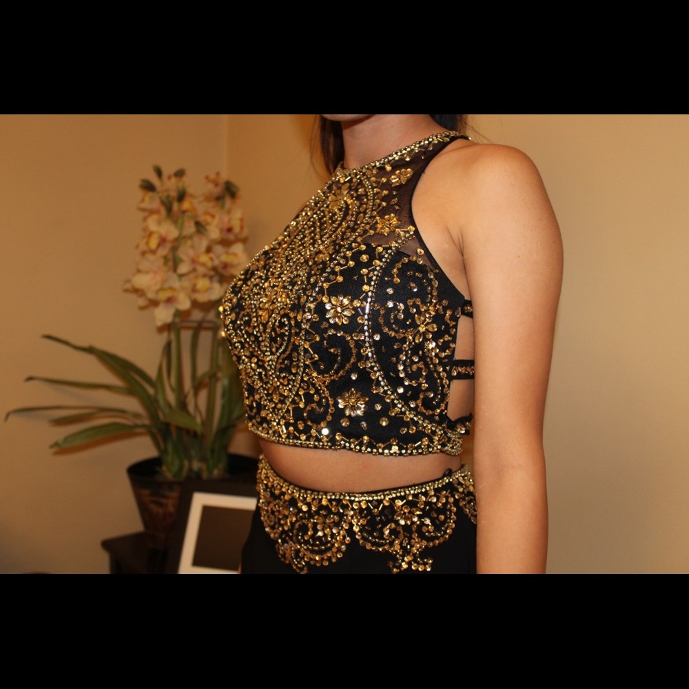 Sean Collection Two Piece Prom Dress